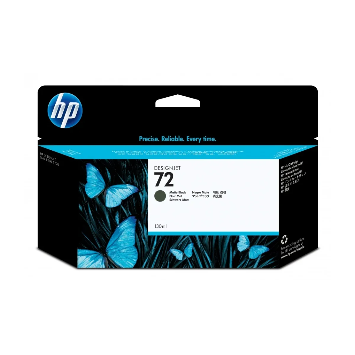 Cartucho De Tinta Hp 72 Negro Mate Original C9403A C9403A