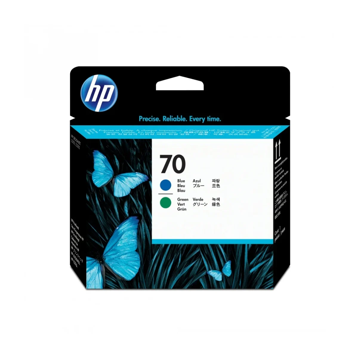 Cabezal de Impresion HP 70 Azul y Verde Original C9408A C9408A
