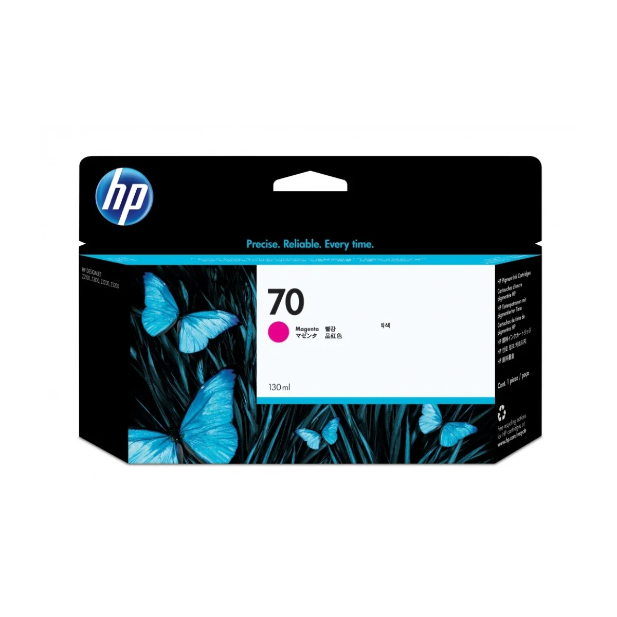 Cartucho de Tinta HP 70 Magenta DesignJet C9453A C9453A
