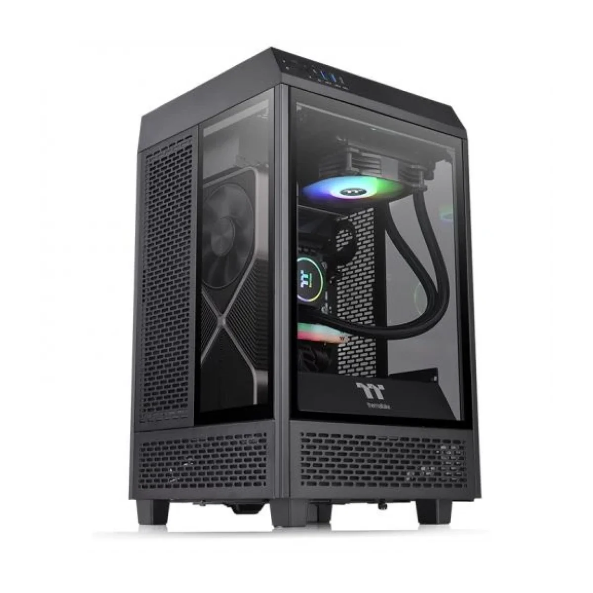 Gabinete Gamer Thermaltake Tower 100 Mini Torre Mi CA 1R3 00S1WN 00