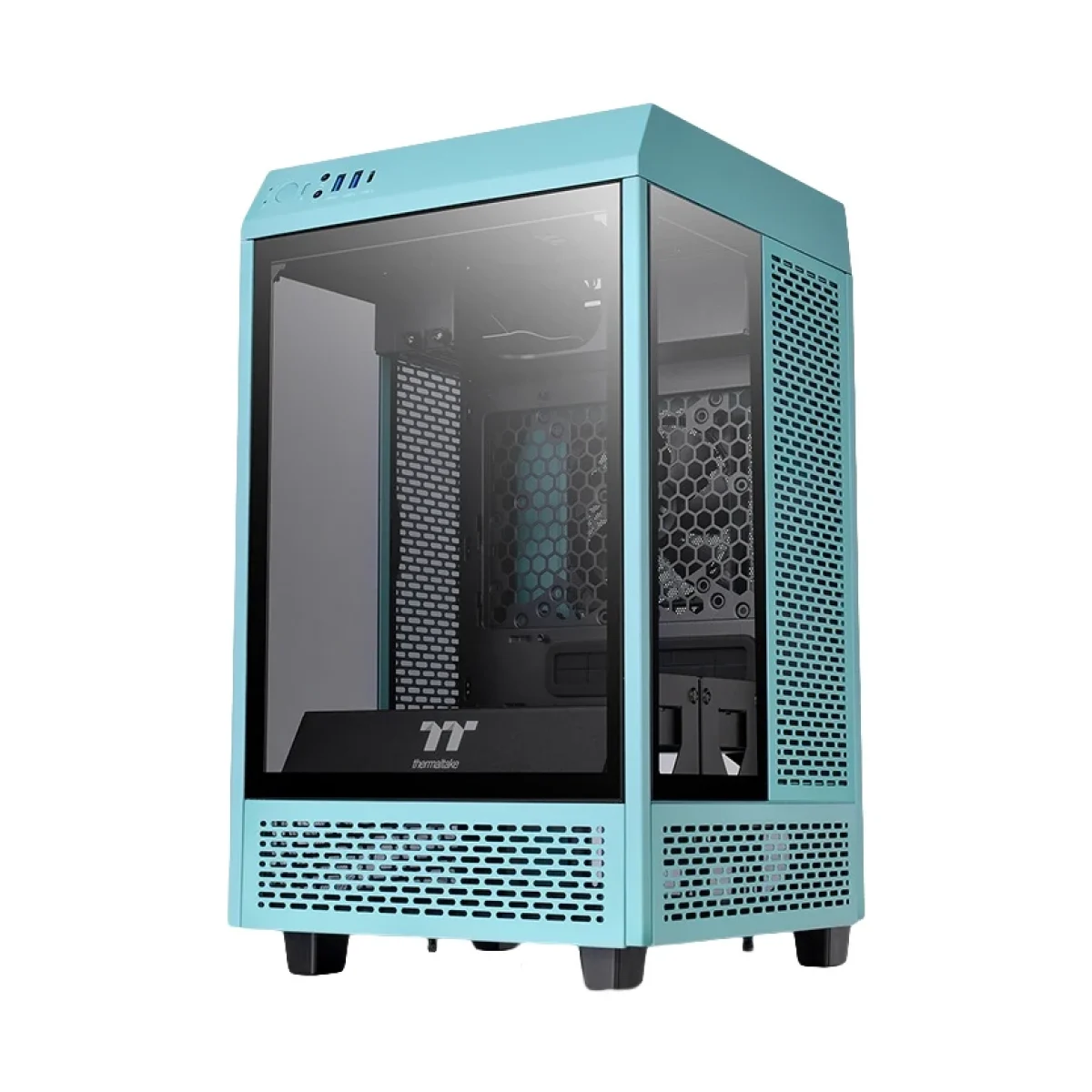 Gabinete Gamer Thermaltake Tower 100 Turquoise Min CA 1R3 00SBWN 00