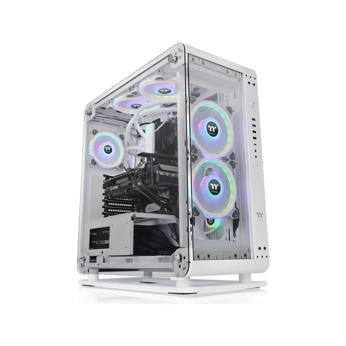 Gabinete Gamer Thermaltake Core P6 TG Snow Media T CA 1V2 00M6WN 00