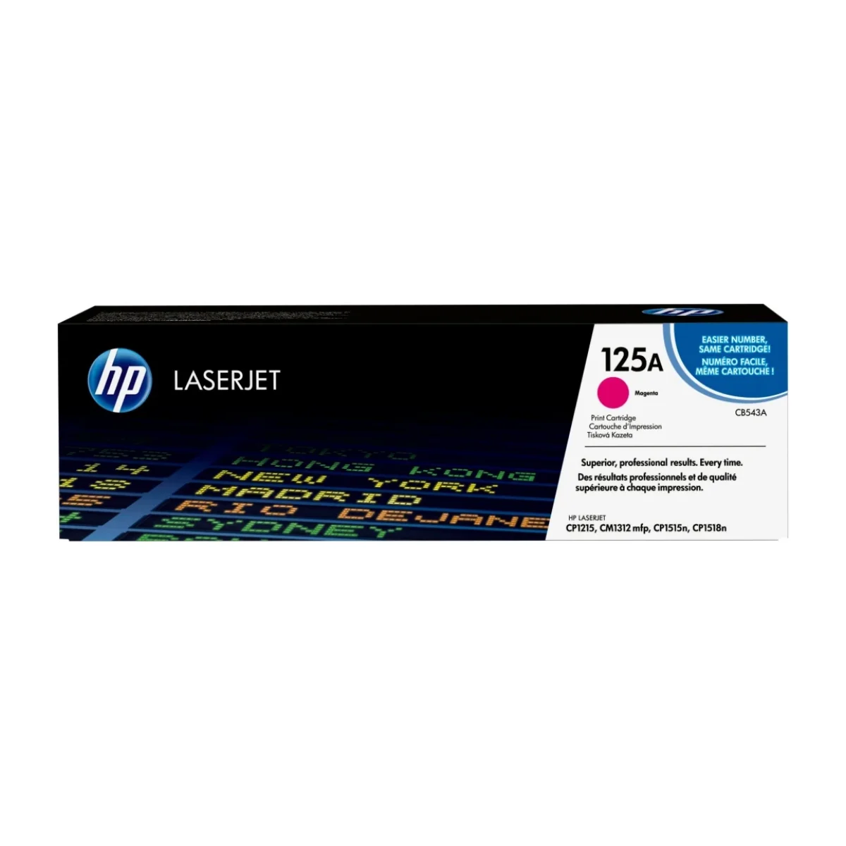 Cartucho De Toner Hp 125A Magenta Laserjet Original Cb543A CB543A