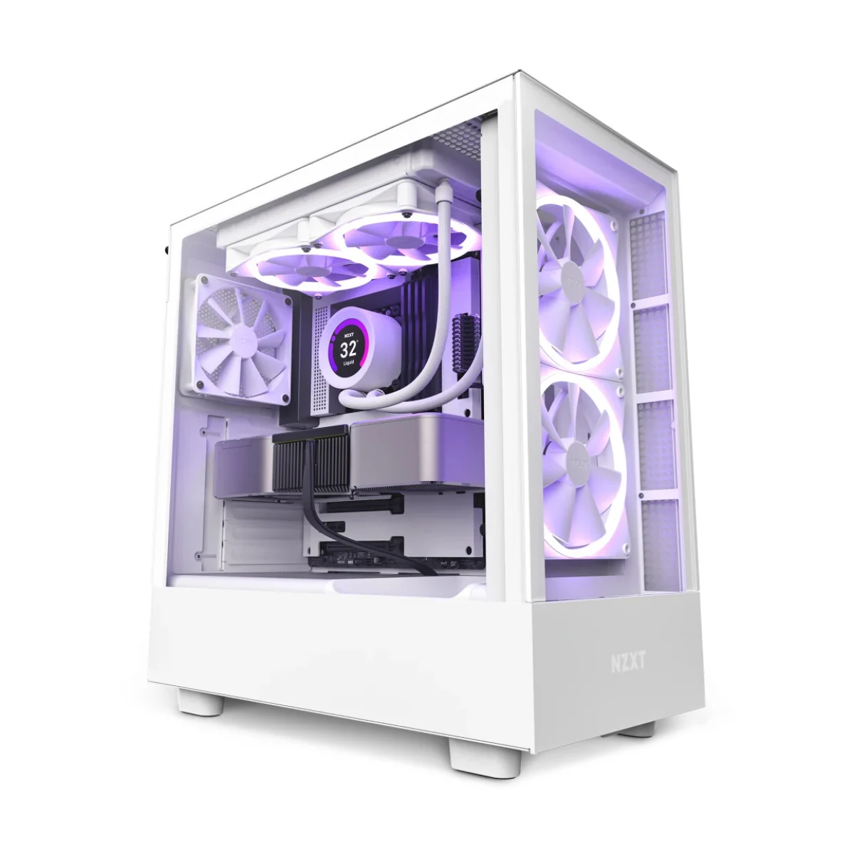 Gabinete Gamer NZXT H5 Elite Media Torre ATXMicro CC H51EW 01