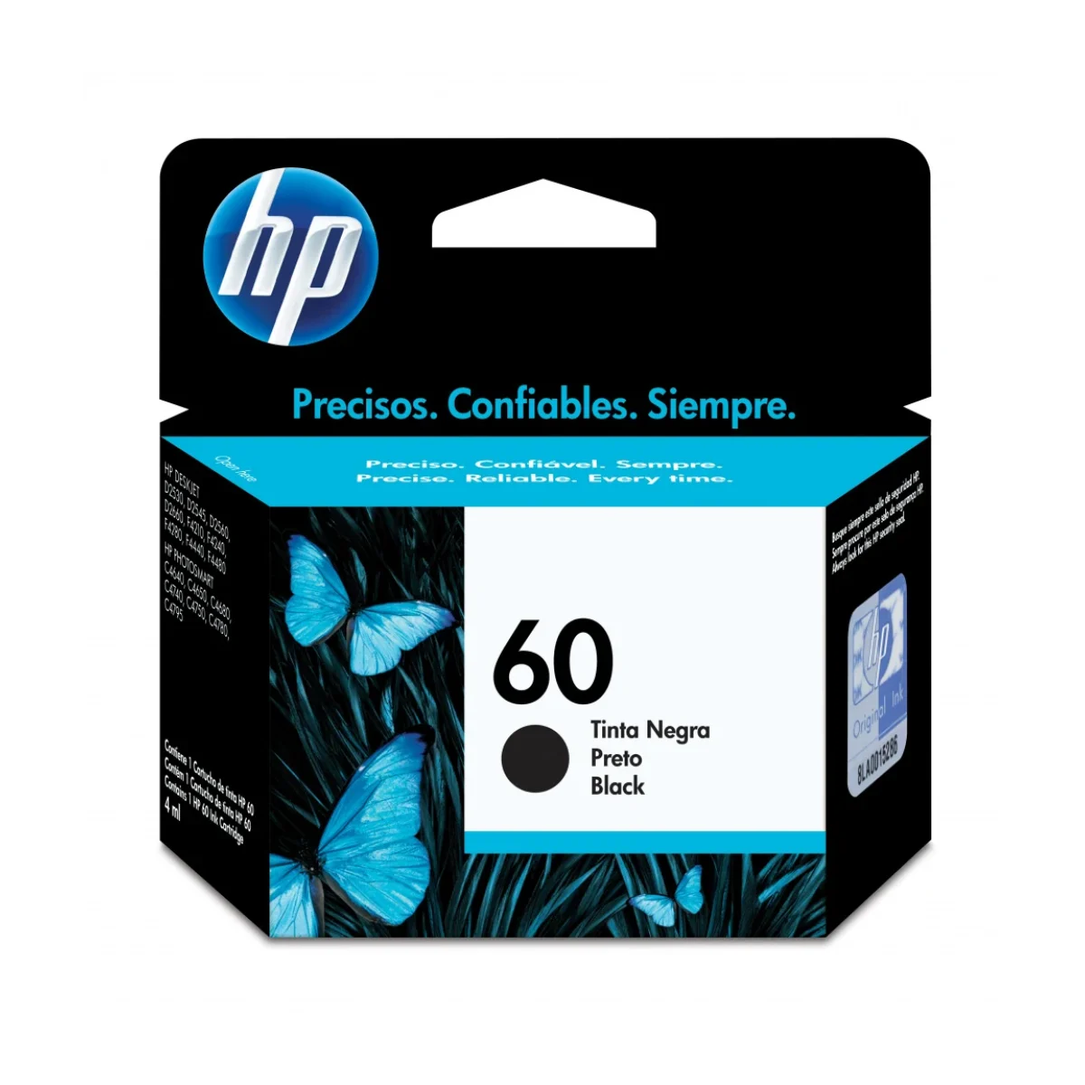 Cartucho De Tinta Hp 60 Negra Original Cc640Wl CC640WL