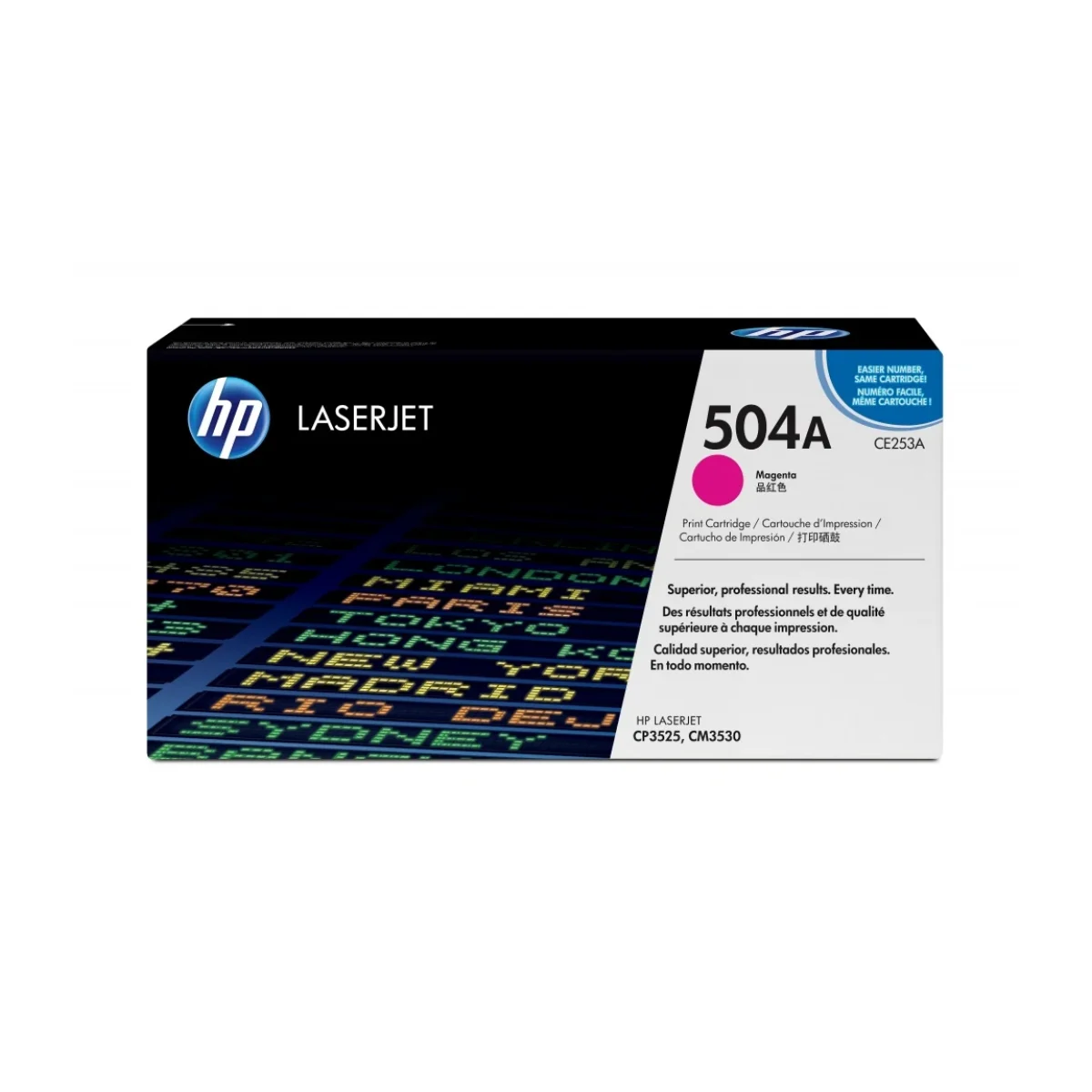 Cartucho de Toner HP 504A Magenta LaserJet Original CE253A CE253A