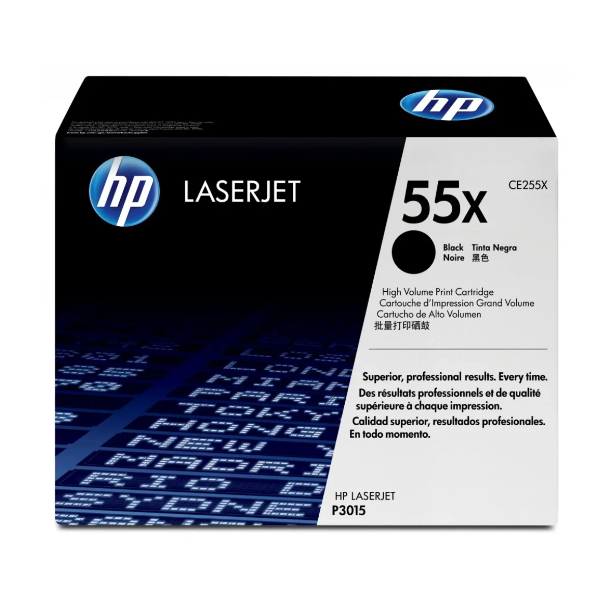 Cartucho De Toner Hp 55X Negro Alto Rendimiento Laserjet Original Ce255X CE255X