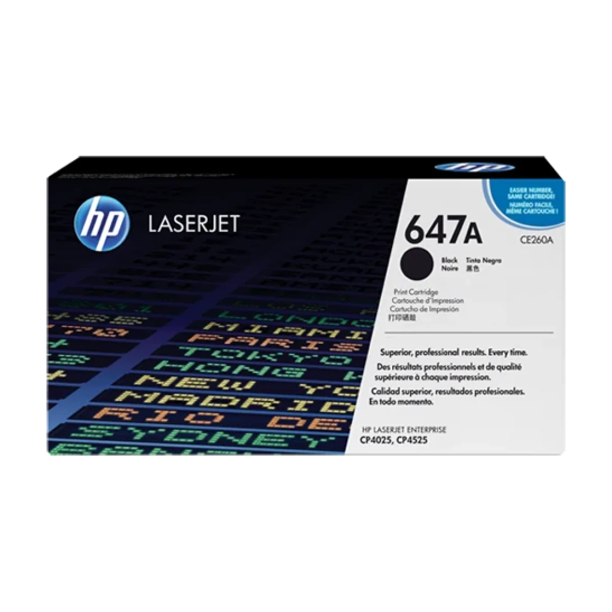 Cartucho de Toner HP 647A Negro LaserJet Original CE260A CE260A