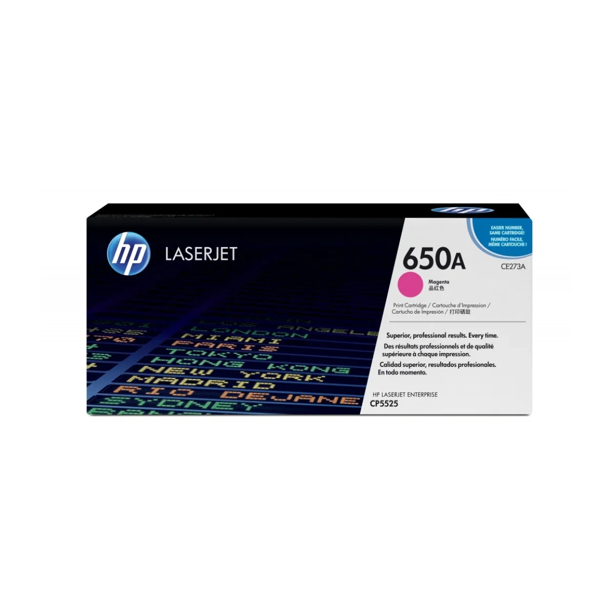 Cartucho de Toner HP 650A Magenta LaserJet Original CE273A CE273A