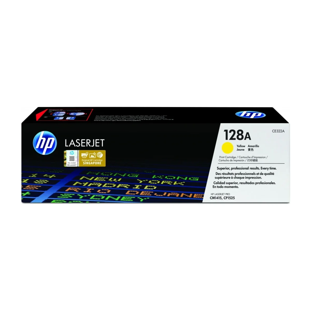 Cartucho De Toner Hp 128A Amarillo Laserjet Original Ce322A CE322A