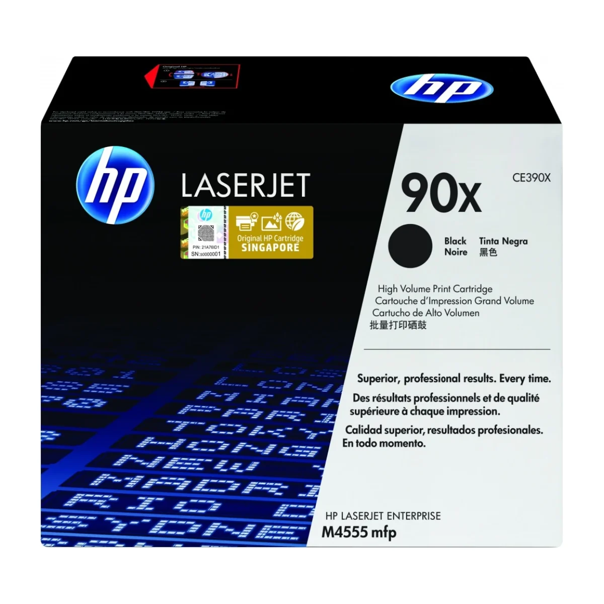 hp cartucho de toner ce390x