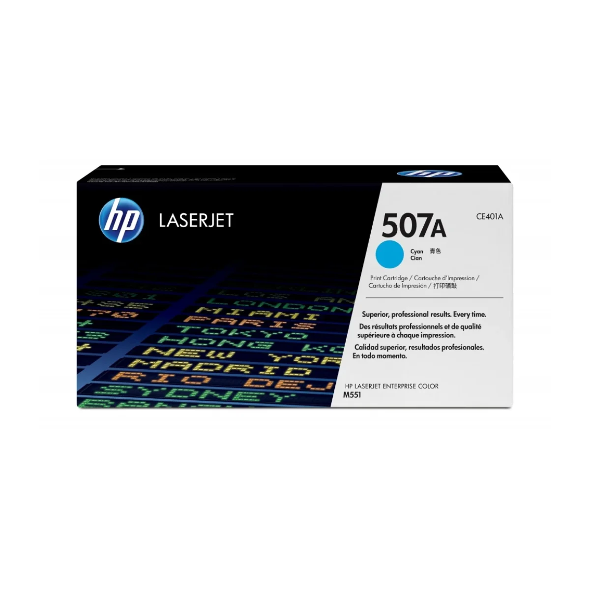 Cartucho de Toner HP 507A Cian LaserJet Original CE401A CE401A