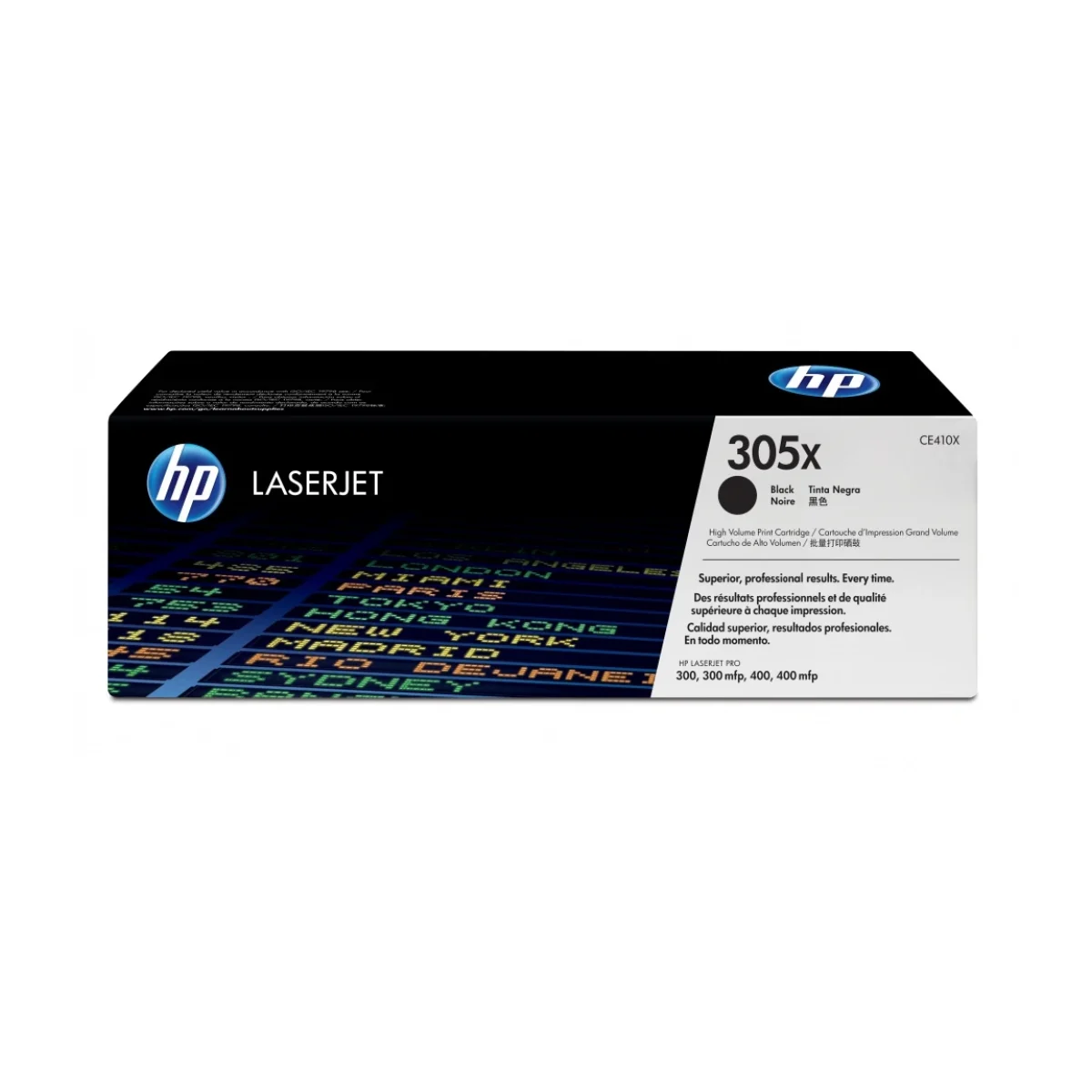 Cartucho De Toner Hp 305X Negro Alto Rendimiento Laserjet Original Ce410X CE410X