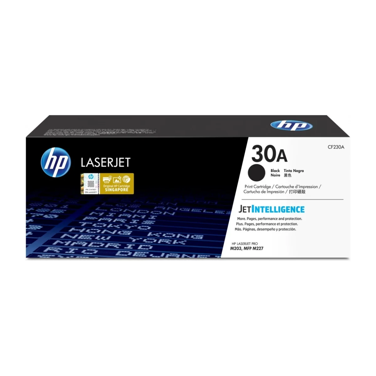 Cartucho De Toner Hp 30A Negro Laserjet Original Cf230A CF230A
