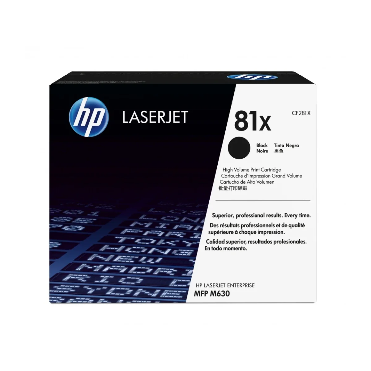 Cartucho de Toner HP 81X Negro LaserJet Original CF281X CF281X