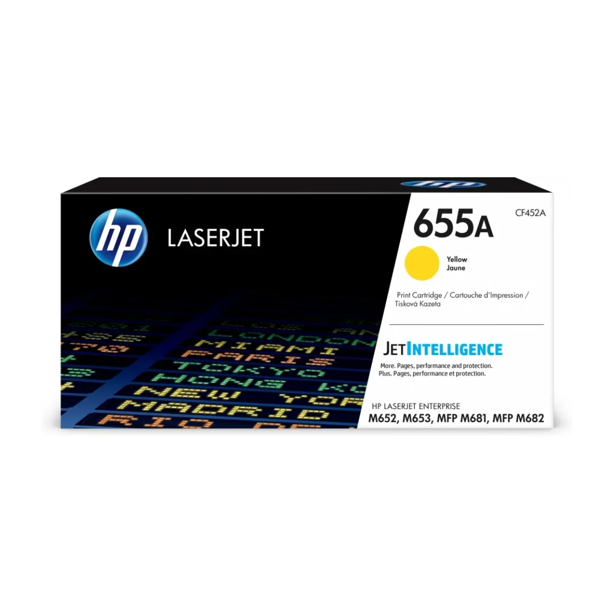Cartucho de Toner HP 655A Amarillo LaserJet Original CF452A CF452A