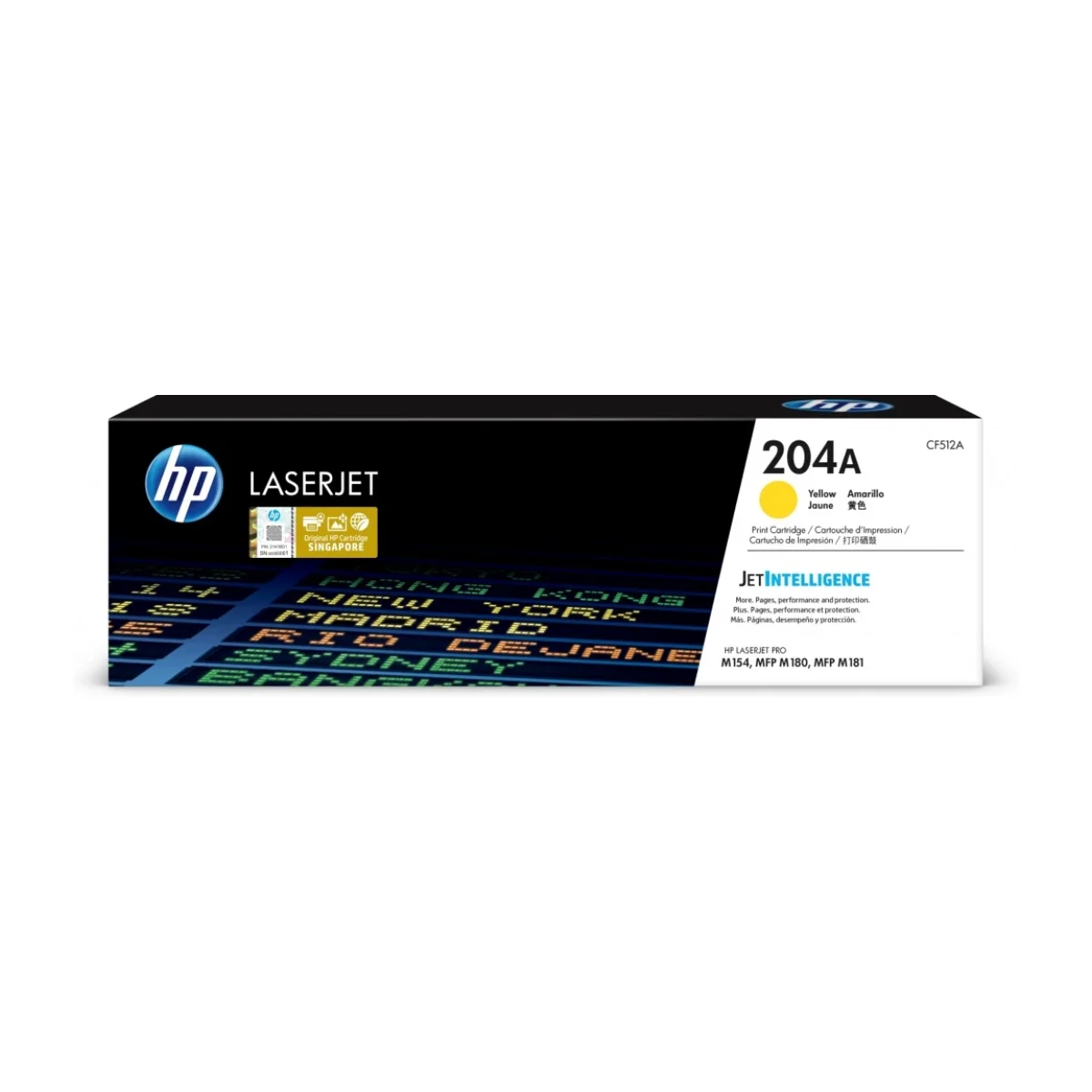 Cartucho De Toner Hp 204A Amarillo Laserjet Original Cf512A CF512A
