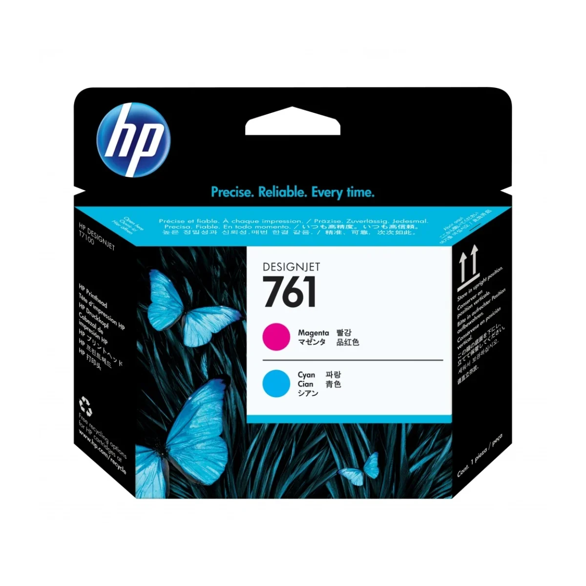 Cabezal De Impresion Hp 761 Magenta Cian Original Ch646A CH646A