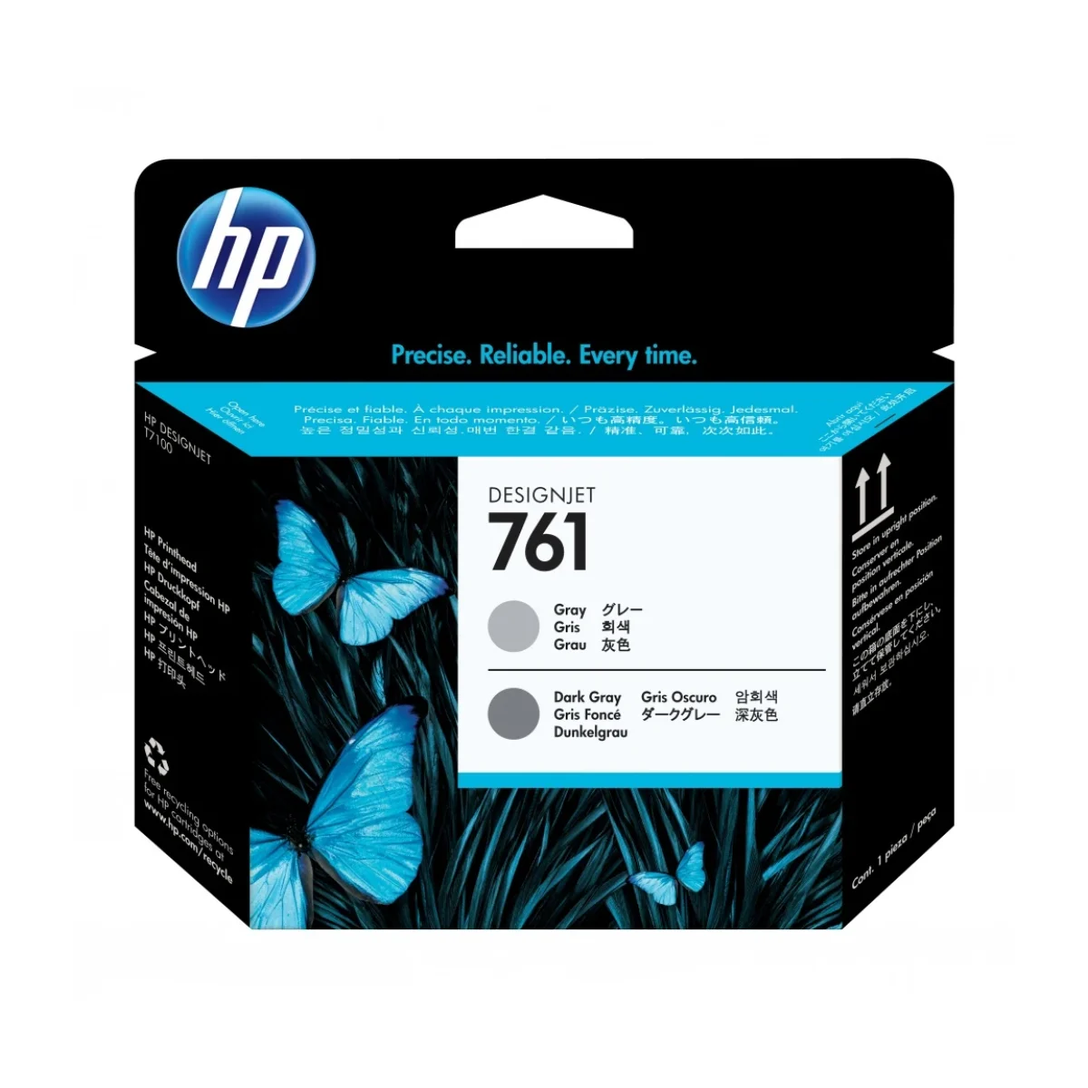 Cabezal De Impresion Hp 761 Gris Gris Oscuro Original Ch647A CH647A