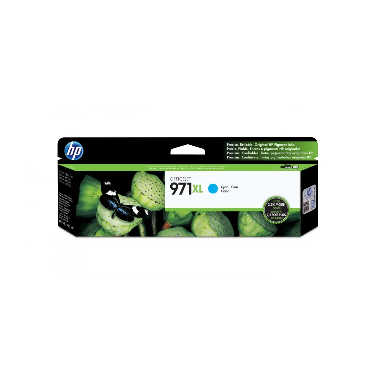Cartucho De Tinta Hp 971Xl Cian Original Cn626Am CN626AM