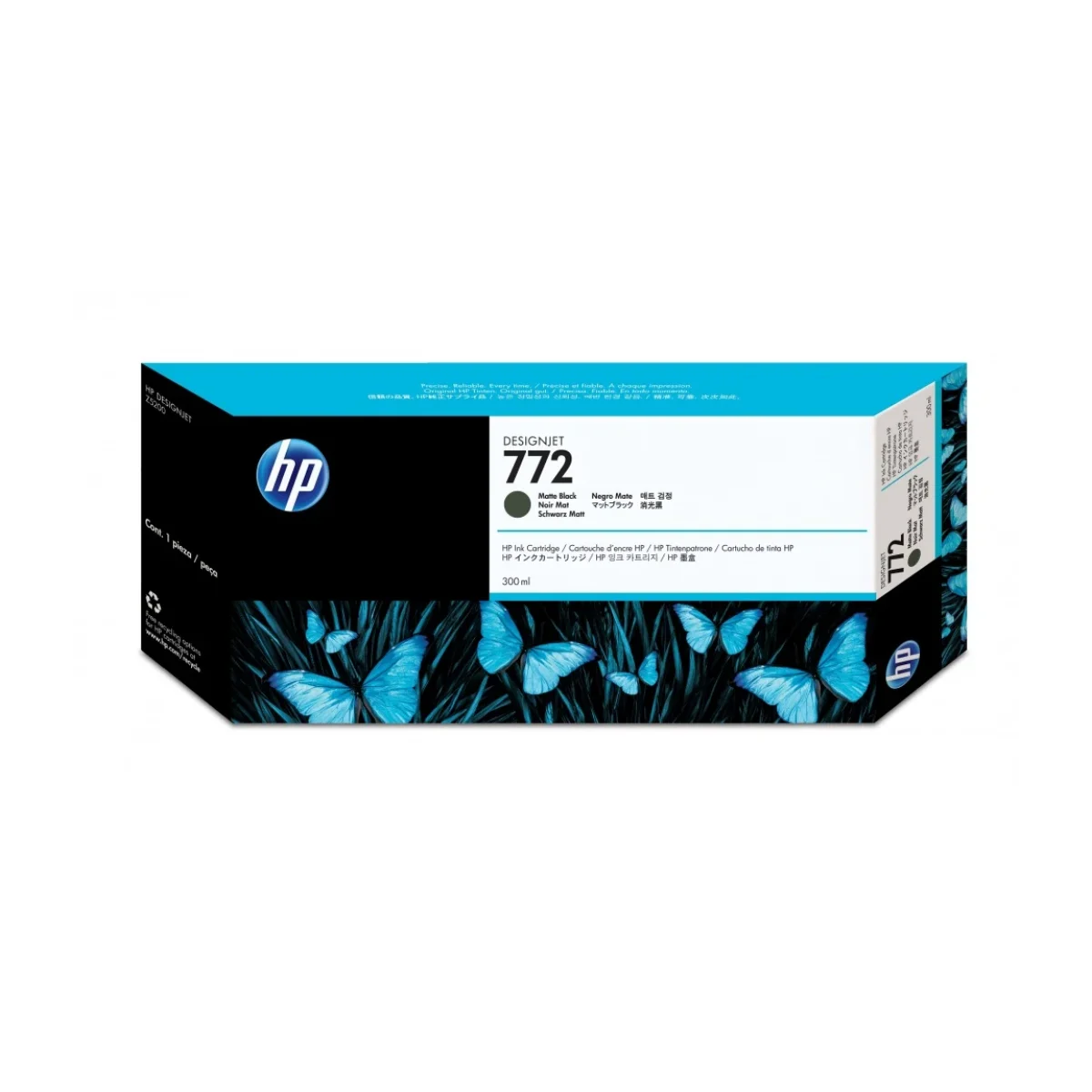 Cartucho De Tinta Hp 772 Negro Mate Original Cn635A CN635A