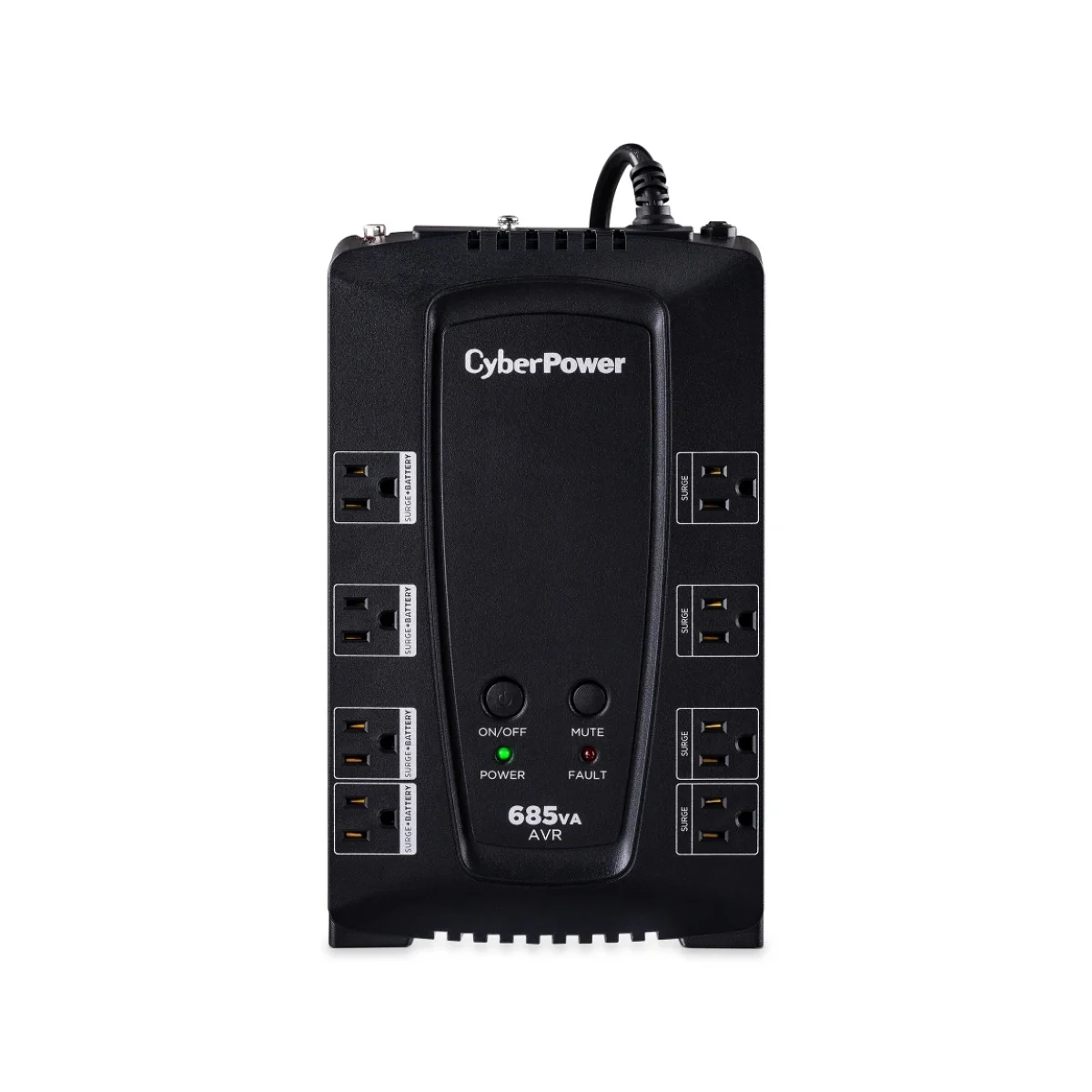 No Break CyberPower 685VA 390W 8 Contactos Linea Interactiva AVR CP685AVRG