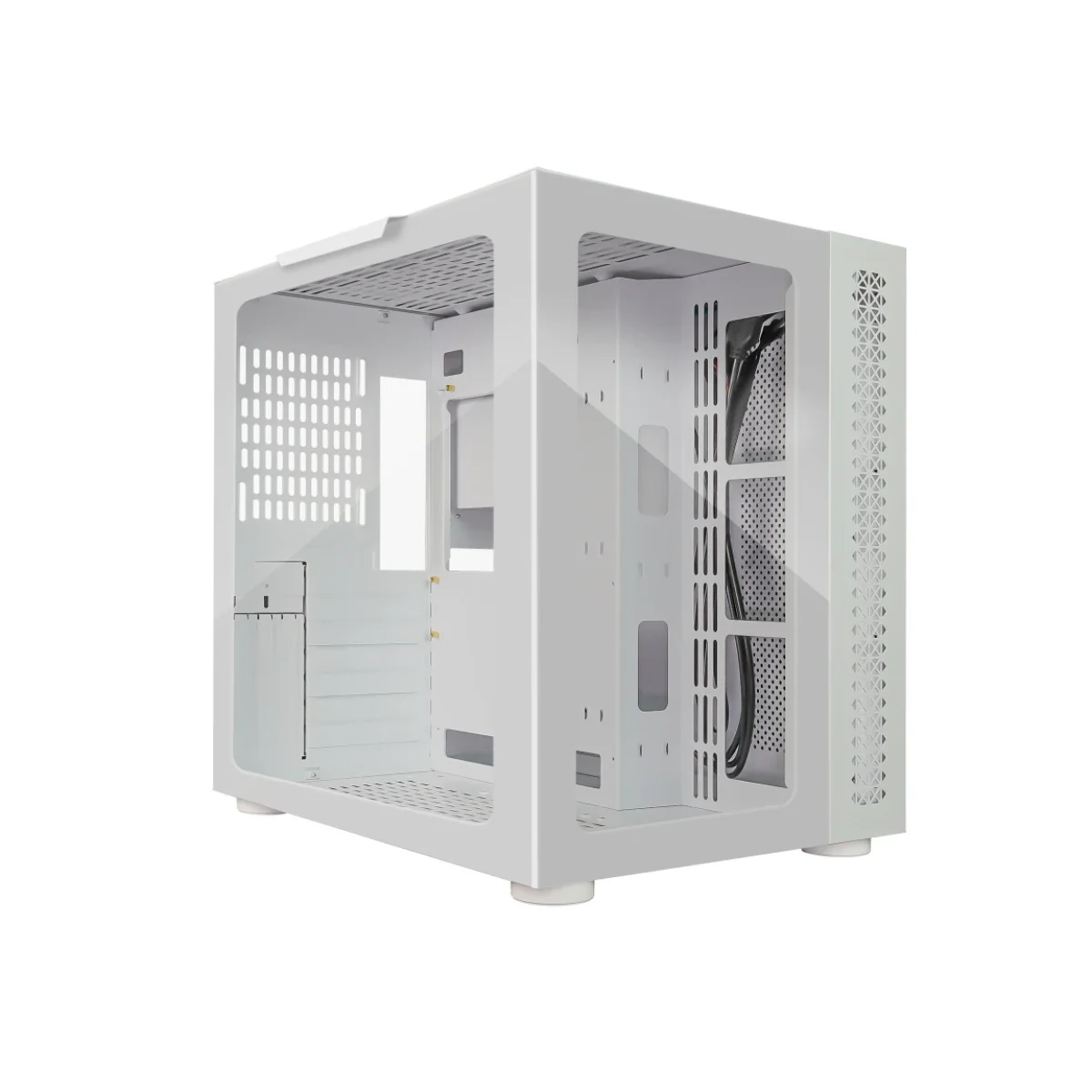 Gabinete Gamer Game Factor CSG700 Torre ATX Micro ATX ITX E ATX Panel Lateral Blanco CSG700