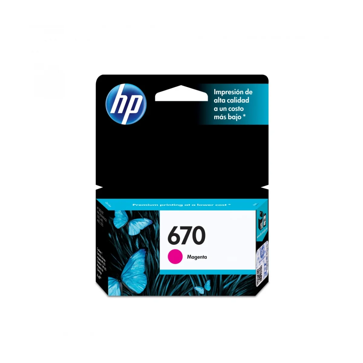 Cartucho de Tinta HP 670 Magenta Original CZ115AL CZ115AL