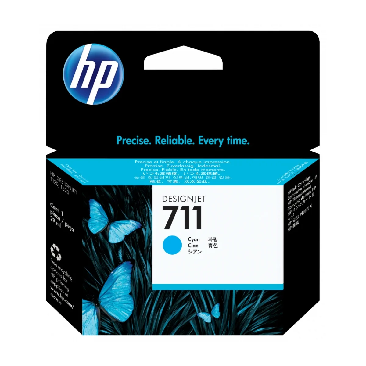 Cartucho De Tinta Hp 711 Cian Original Cz130A CZ130A