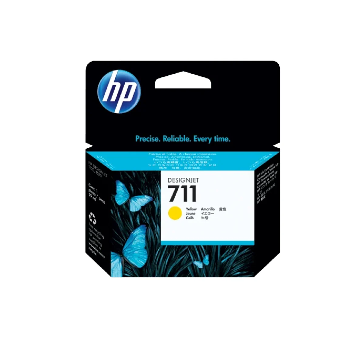 Cartucho De Tinta Hp 711 Amarillo Original Cz132A CZ132A