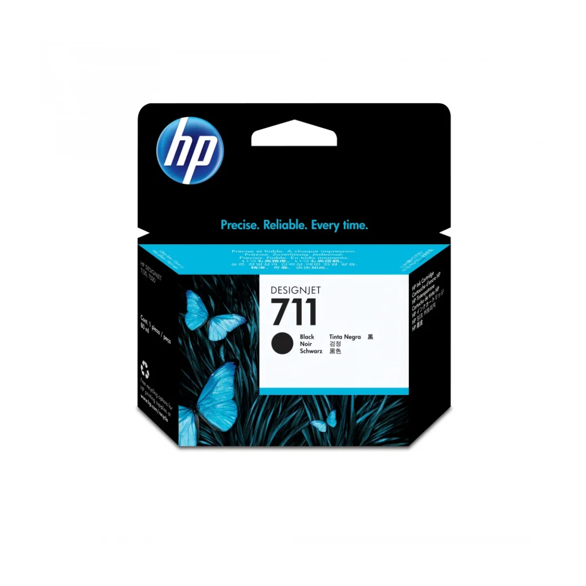 Cartucho De Tinta Hp 711 Negro Alta Capacidad Original Cz133A CZ133A