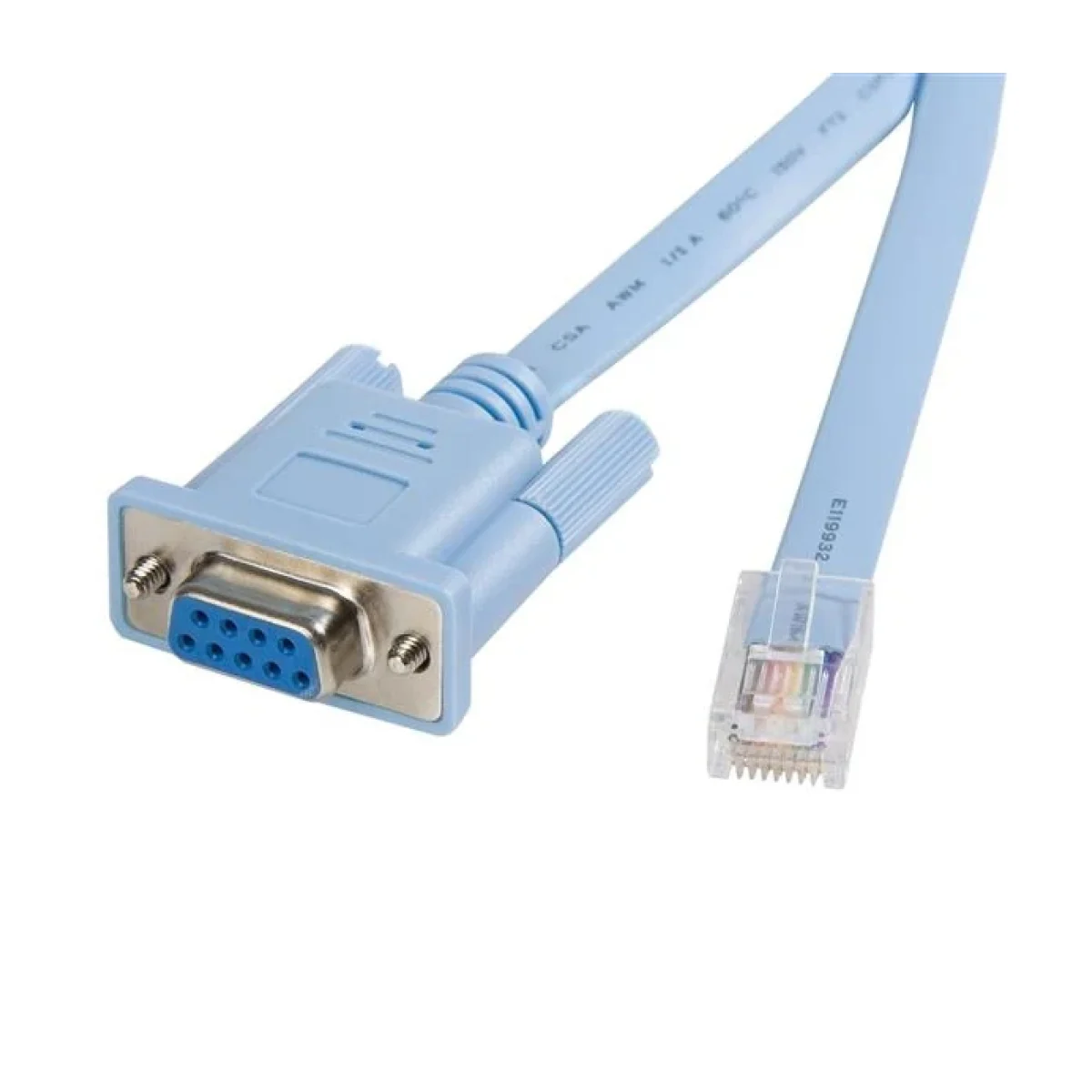 Cable StarTechcom 18 Mts Para Gestion de Router Consola Cisco RJ45 a Serie DB9 Rollover Macho a Hembra DB9CONCABL6