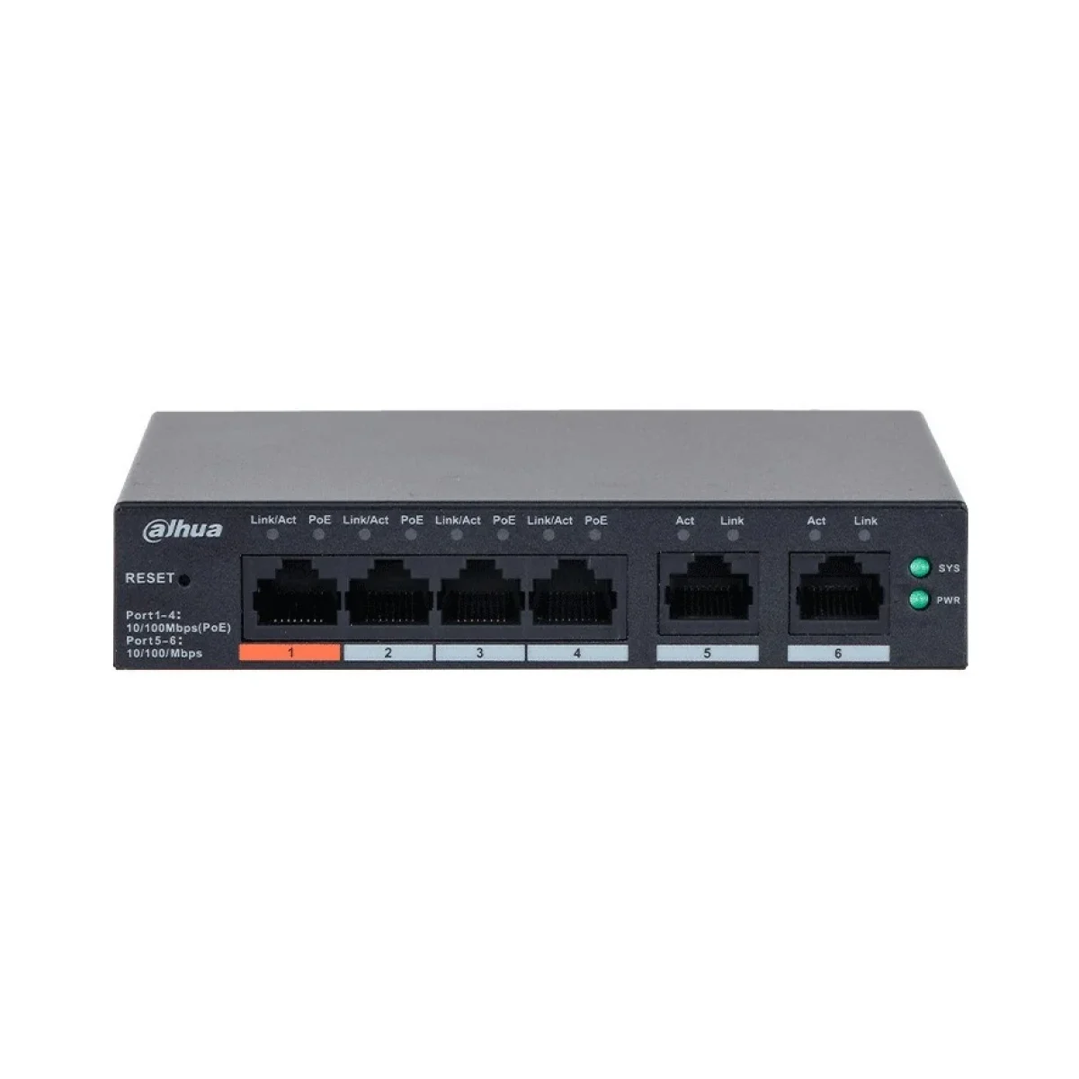 Switch Dahua DH CS4006 4ET2ET 60 Fast Ethernet 4 P DH CS4006 4ET2ET 60