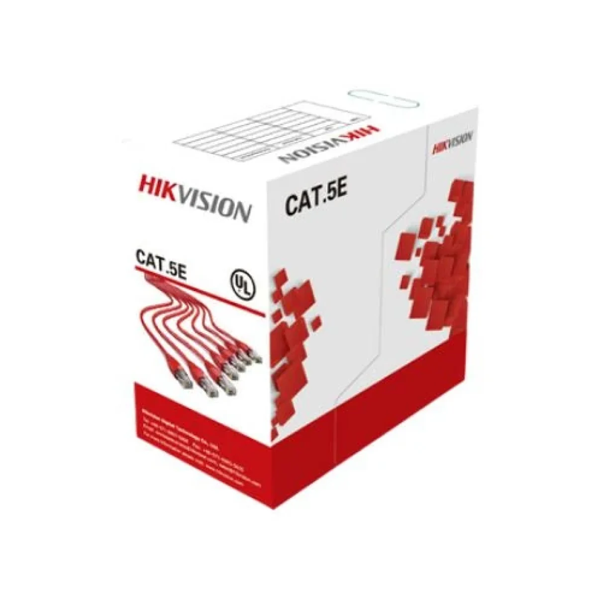 Bobina HIKVISION DS 1LN5E SW Cat5e 305M 24 AWG Bla DS 1LN5E SW