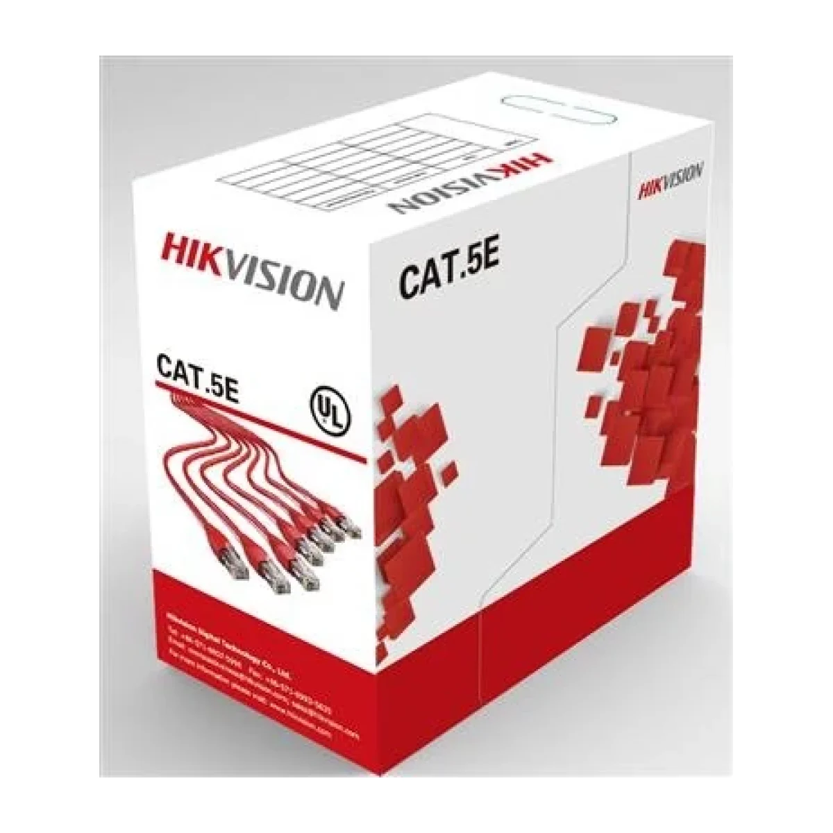 Bobina HIKVISION Cat5e 305m 24 AWG Interior DS 1LN DS 1LN5E S