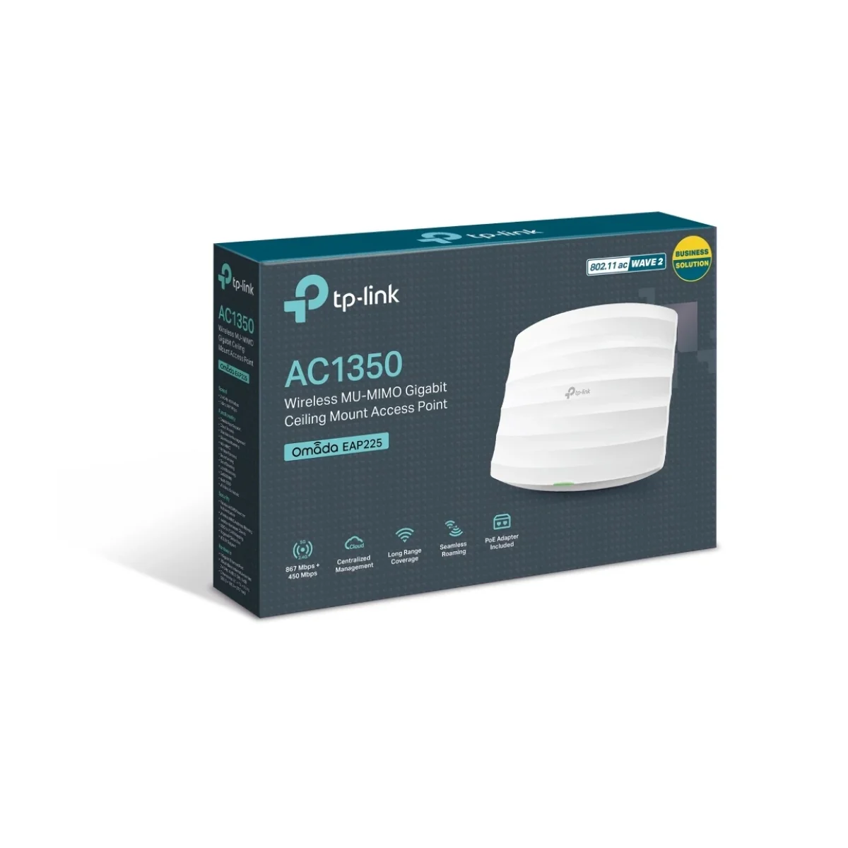 Punto De Acceso Tp Link Eap225 24 5 Ghz 867 Mbit S 1X Rj 45 EAP225