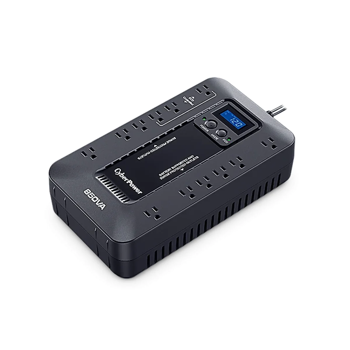 Ups Cyberpower 850Va 510W 12 Contactos Linea Interactiva Lcd EC850LCD