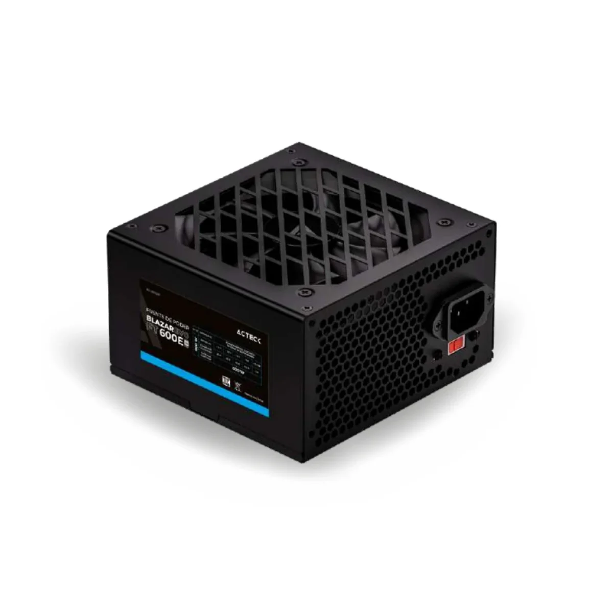 Fuente de Poder Acteck Blazar Evo FT600E 600W ATX 20 4 Pines SATA MOLEX ES 05003E