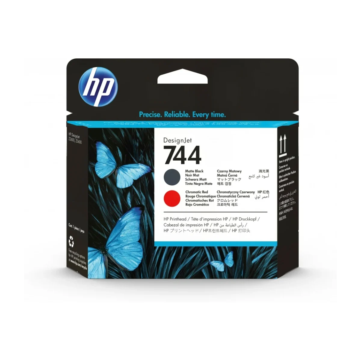 Cabezal de Impresion HP 744 Negro Mate Rojo Cromatico Original F9J88A F9J88A