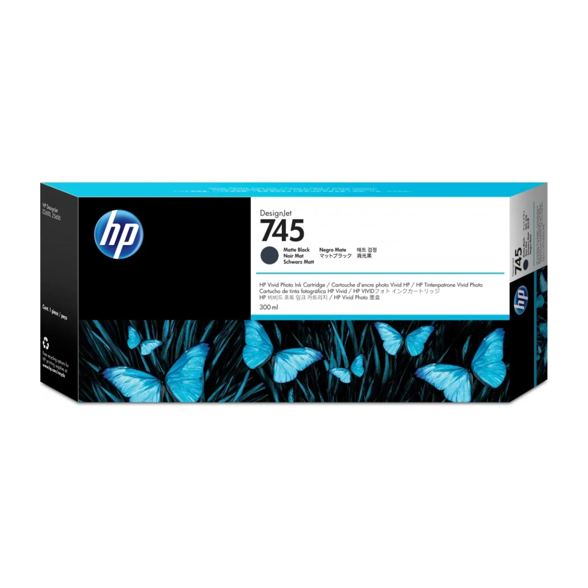 Cartucho De Tinta Hp 745 Negro Mate Original F9K05A F9K05A