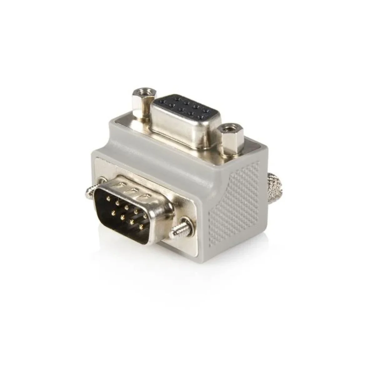 Adaptador StarTechcom DB9 Macho a Hembra Acodado a la Derecha GC99MFRA2