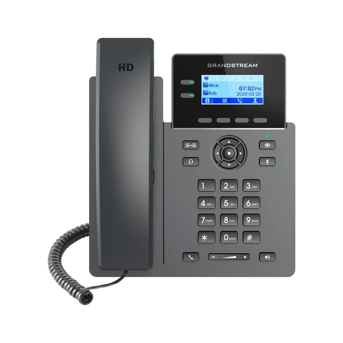 Telefono IP Grandstream GRP2602P 2 Lineas 4 SIP PoE Negro GRP2602P