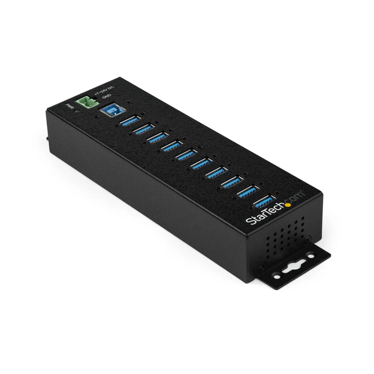 HUB Industrial StarTechcom USB 30 10 Puertos USB 31 Adaptador de Alimentacion Negro HB30A10AME