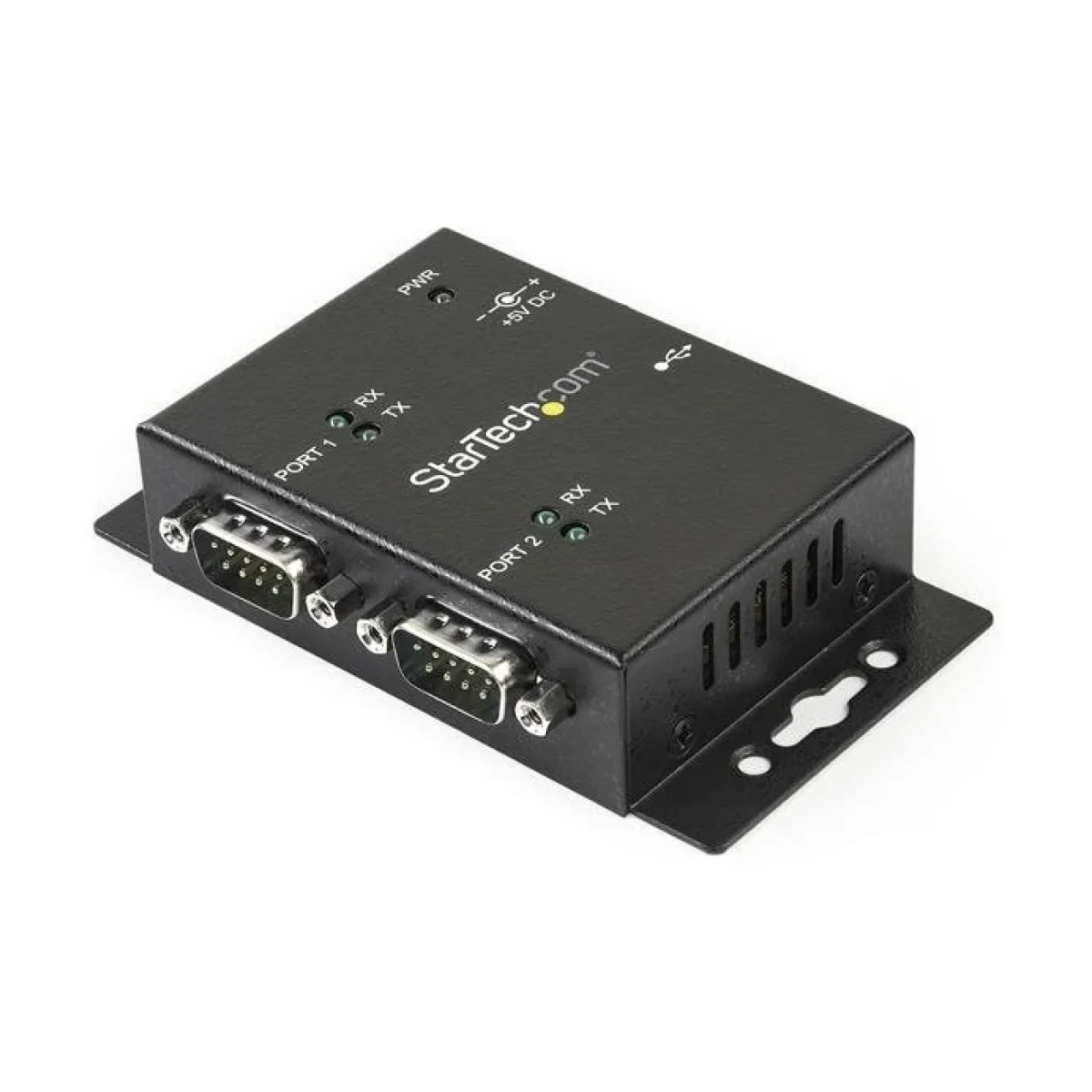 Hub Concentrador StarTechcom USB 2 Puertos de Pared DIN Negro ICUSB2322I