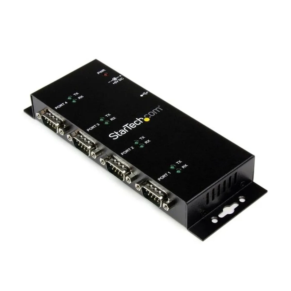 Concentrador Adaptador StarTechcom USB a Serial RS232 DB9 4 Puertos Riel DIN Industrial ICUSB2324I