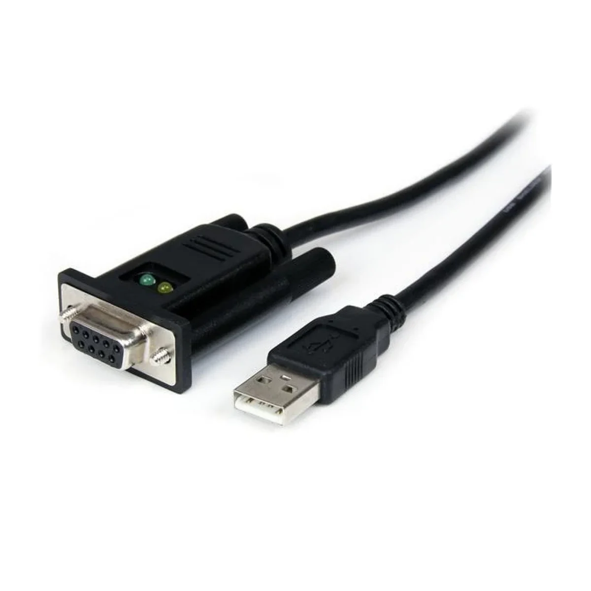 Cable StarTechcom de 1m Adaptador de 1 Puerto USB a Modem Nulo Null Serial DB9 RS232 DCE con FTDI ICUSB232FTN