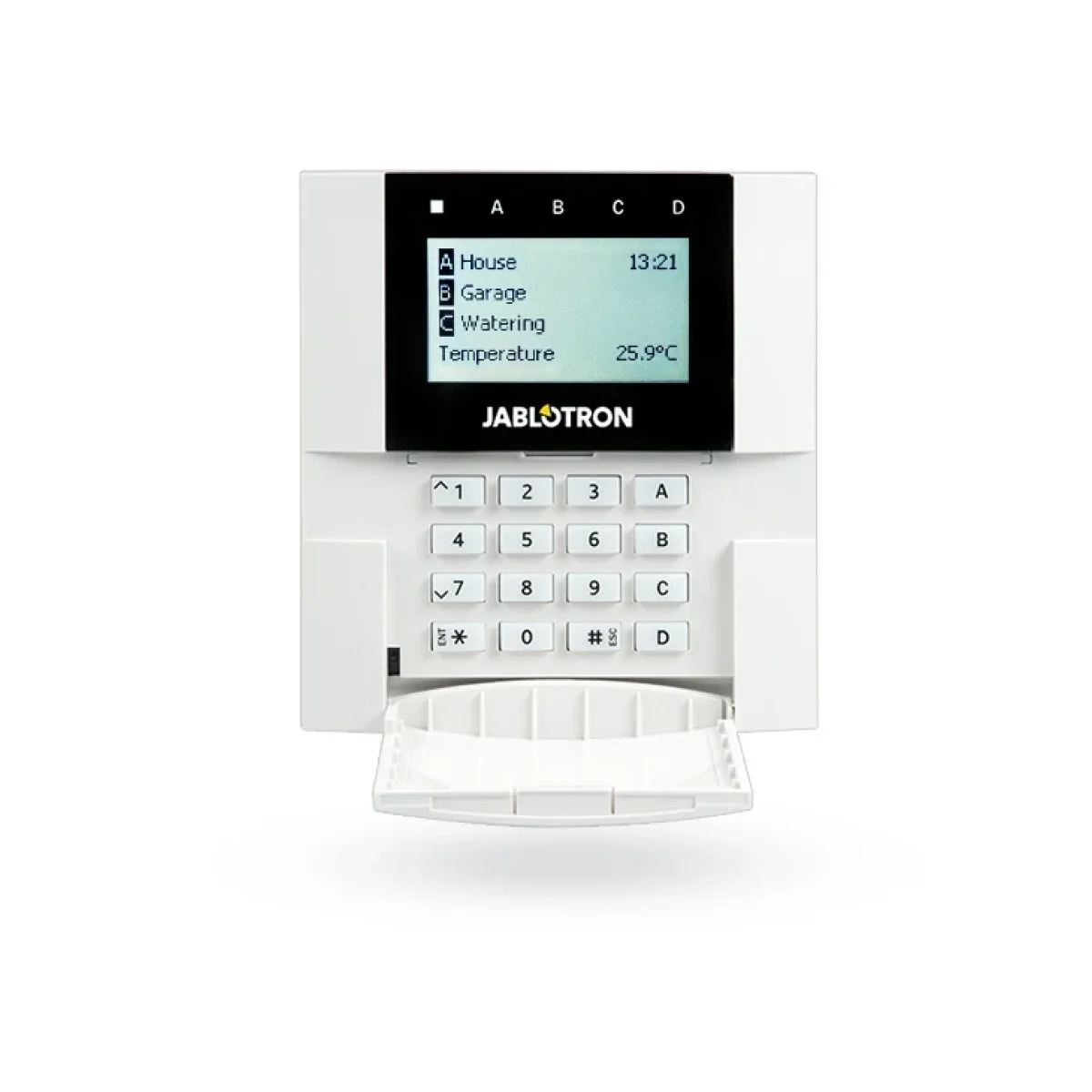 Teclado Jablotron JA 150E LCD Inalambrico Lector RFID Interior JA 150E