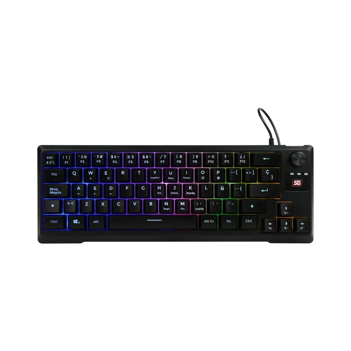 Teclado Gamer Vorago KB 506 Alambrico Espanol Multimedia RGB KB 506