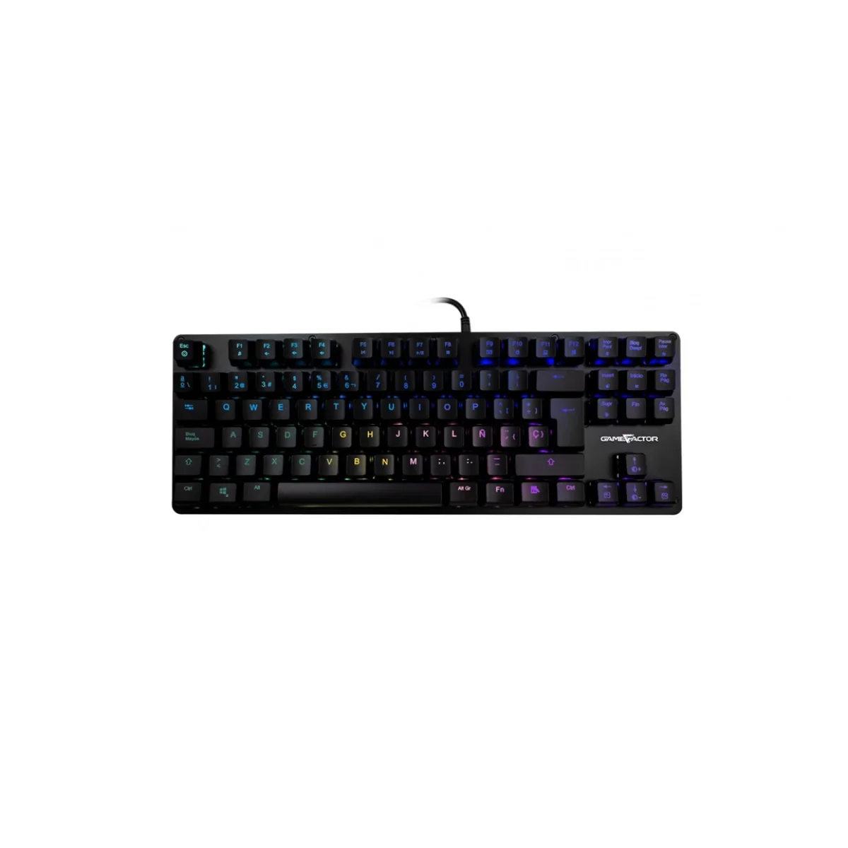 Teclado Mecanico Vorago Game Factor Kbg500 Alambrico Usb Switch Rojo Rgb Negro KBG500 RD