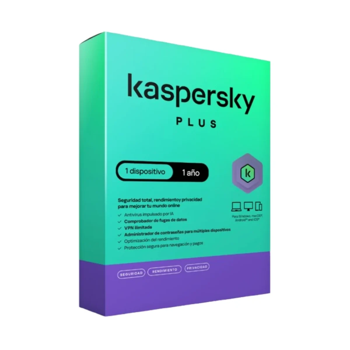 Antivirus Kaspersky Plus 1 Dispositivo 1 Ano Caja KL1042Z5AFS 22